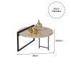 Mesa De Centro Para Sala E Quarto Orquídea - Off White - 3